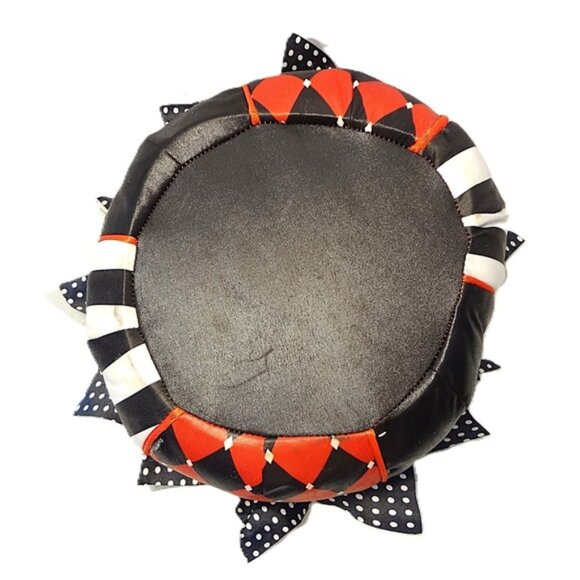 Spirit Halloween Trick or Treat Bag Purse Red Black Diamond Polka Dot Bow - Picture 6 of 9